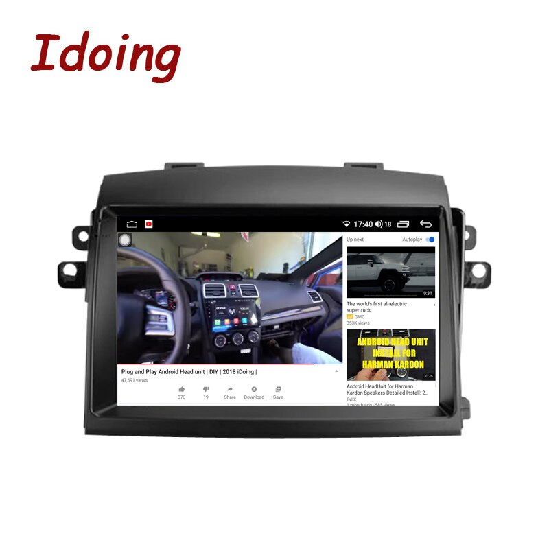 Idoing 9inch Android Autoradio Carplay Multimidia Player For Toyota Sienna 2 II XL20 2003-2010 GPS Navigation Head Unit Plug And Play